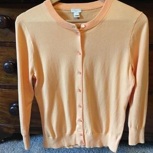 J.Crew Orange Clare Cardigan, Size L